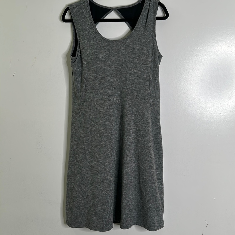 Prana gray mini dress size medium hiking camping - Picture 4 of 12